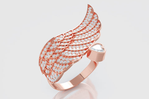 Wing Diamond Ring - elbeu