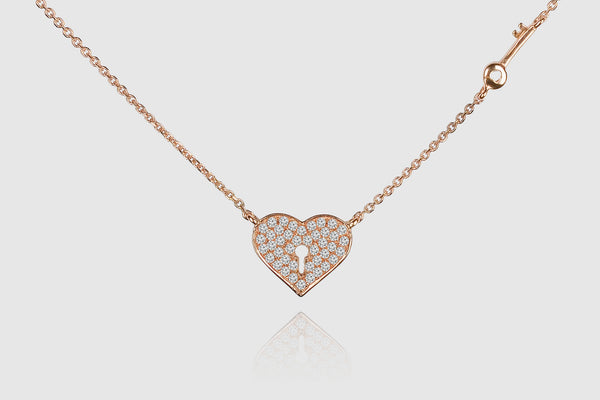 Key from the Heart Diamond Necklace - elbeu