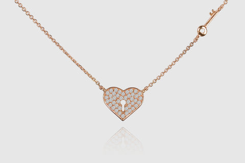 Key from the Heart Diamond Necklace - elbeu