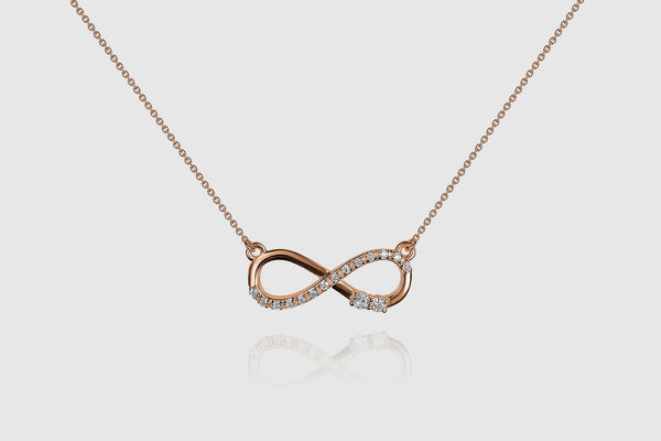 Infinity Diamond Necklace - elbeu