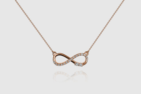 Infinity Diamond Necklace - elbeu