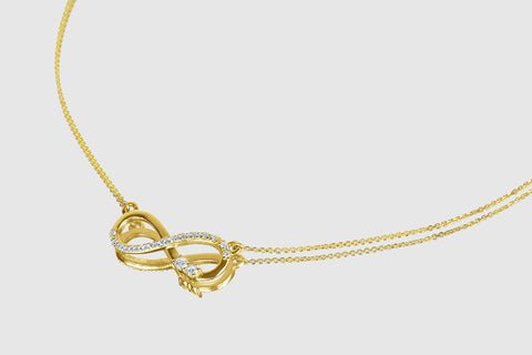 Infinity Diamond Necklace - elbeu