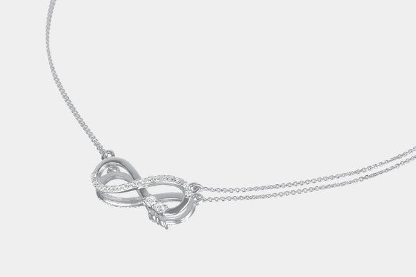 Infinity Diamond Necklace - elbeu