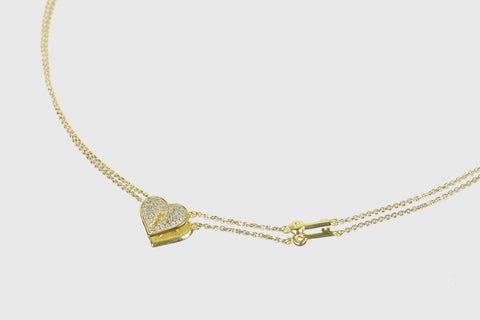 Key from the Heart Diamond Necklace - elbeu