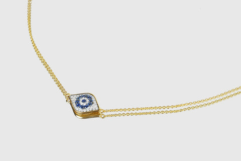 Evil Eye Diamond Necklace - elbeu