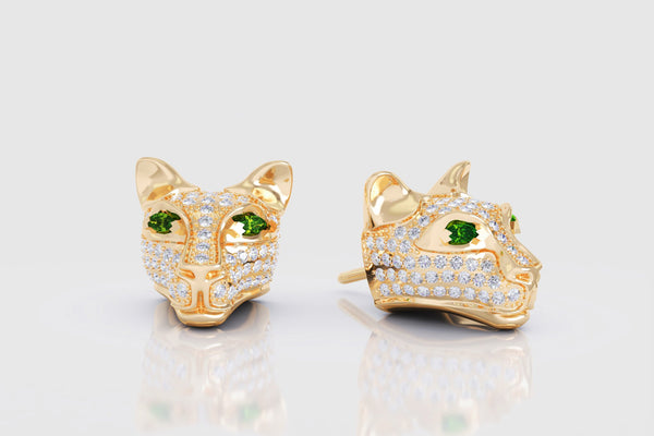 Panther Diamond Earrings - elbeu
