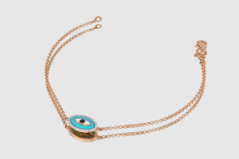 Evil Eye Diamond Bracelet - elbeu