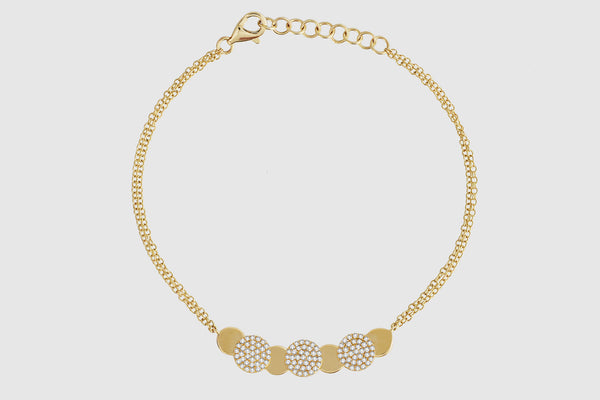 Circle Diamond Bracelet - elbeu