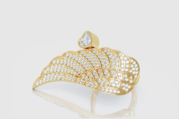 Wing Diamond Ring - elbeu
