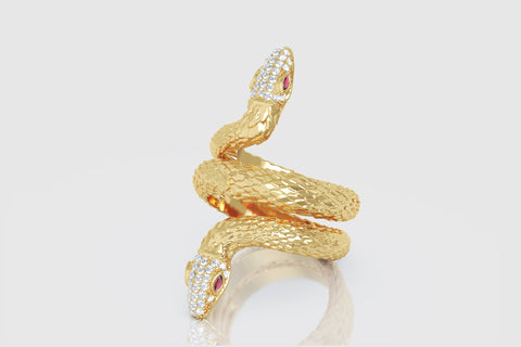 Snake Diamond Ring - elbeu