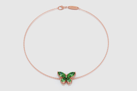 Butterfly Emerald Bracelet - elbeu