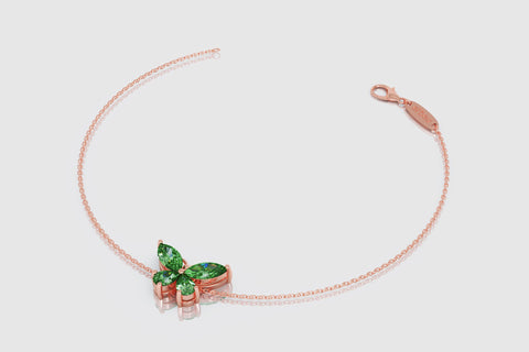 Butterfly Emerald Bracelet - elbeu